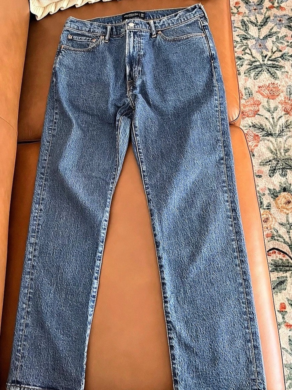 Abercrombie & Fitch A&F Vintage Stretch Straight Jeans Straight Leg Jeans in